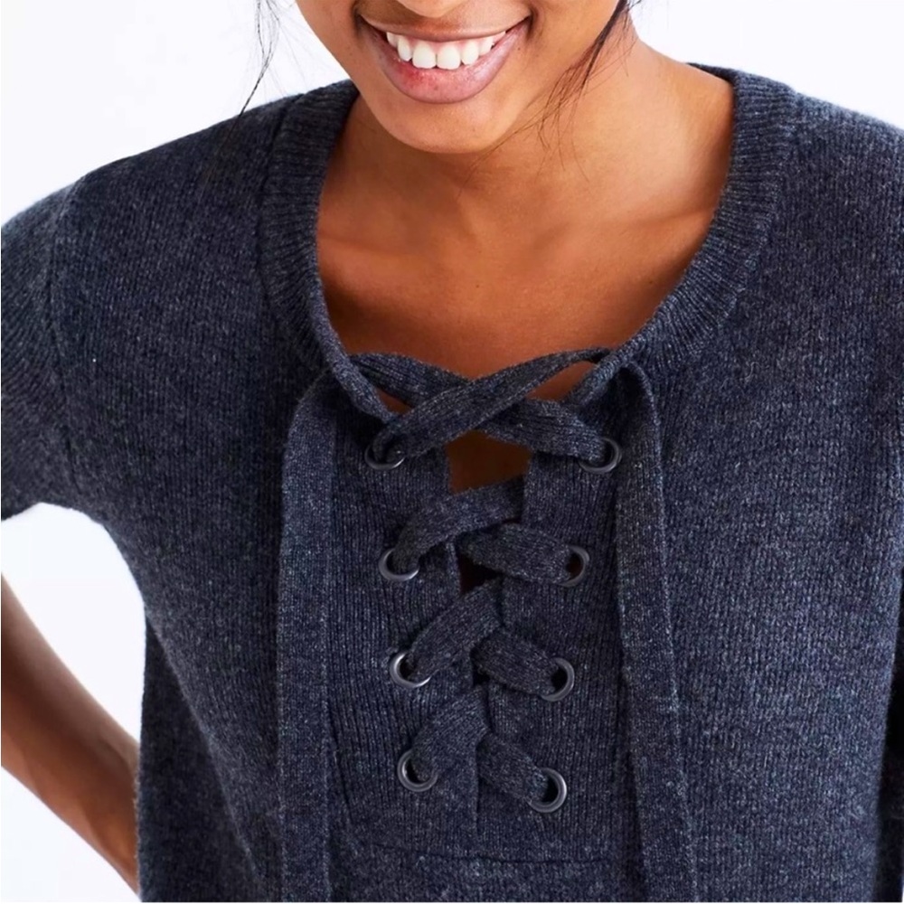 Merino Wool Madewell Lace Up Dress NWOT